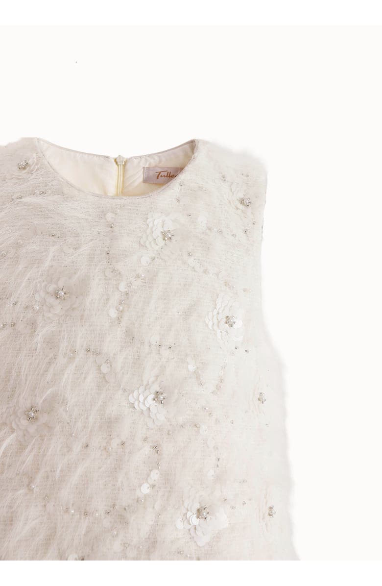 Tulleen Sparkle Tulle Dress, Alternate, color, Cream