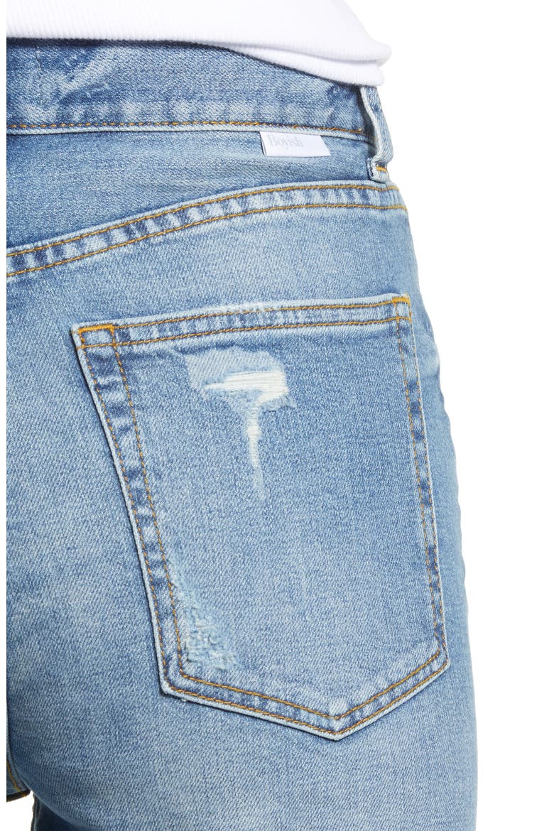 The Mikey High Waist Ankle Straight Leg Jeans, Alternate, color, TWO FOR THE ROAD