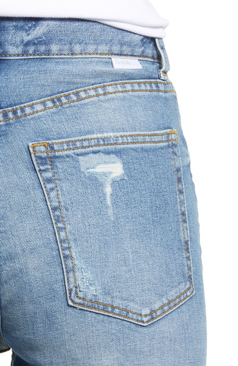 Boyish Jeans The Mikey High Waist Ankle Straight Leg Jeans, Alternate, color,