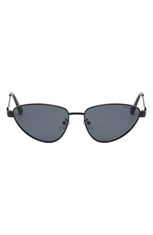 Fifth & Ninth Jasmine 58mm Polarized Cat Eye Sunglasses In Black