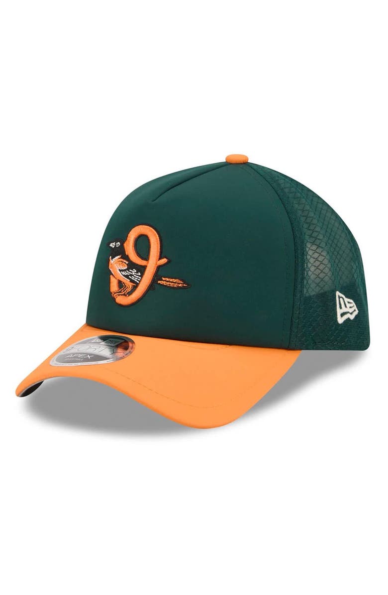 New Era Men's New Era Orange/Dark Green Baltimore Orioles 2026 City Connect Apex 9FORTY Adjustable Hat, Main, color, Orange