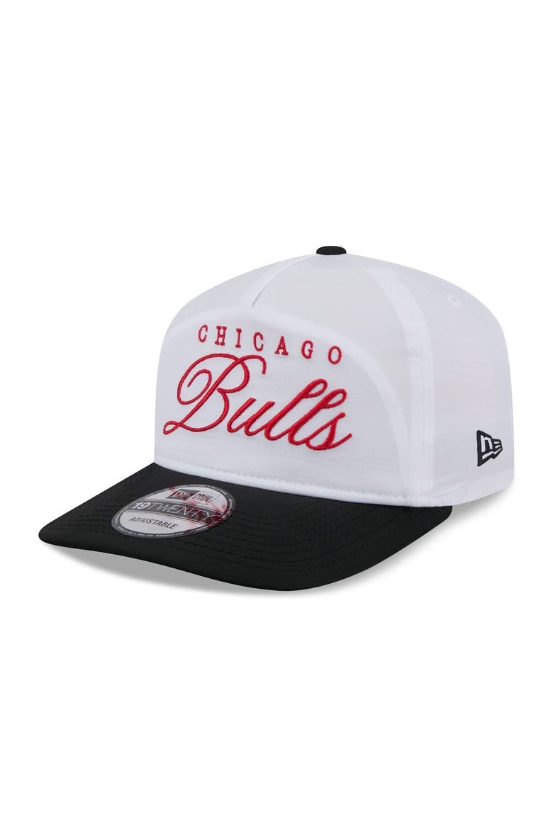 Men's New Era White/Black Chicago Bulls 2025 NBA Draft On-Stage Nylon 19TWENTY Adjustable Hat, Alternate, color, White