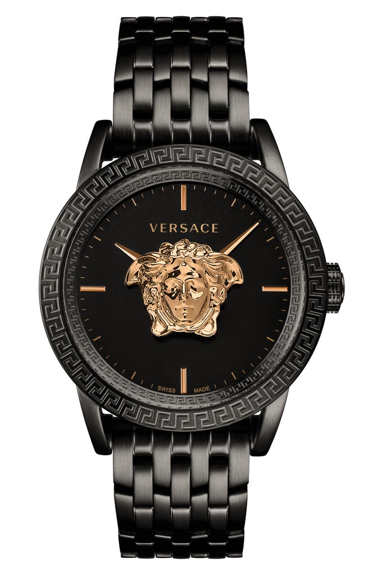 Palazzo Empire Bracelet Watch, 43mm, Alternate, color, BLACK