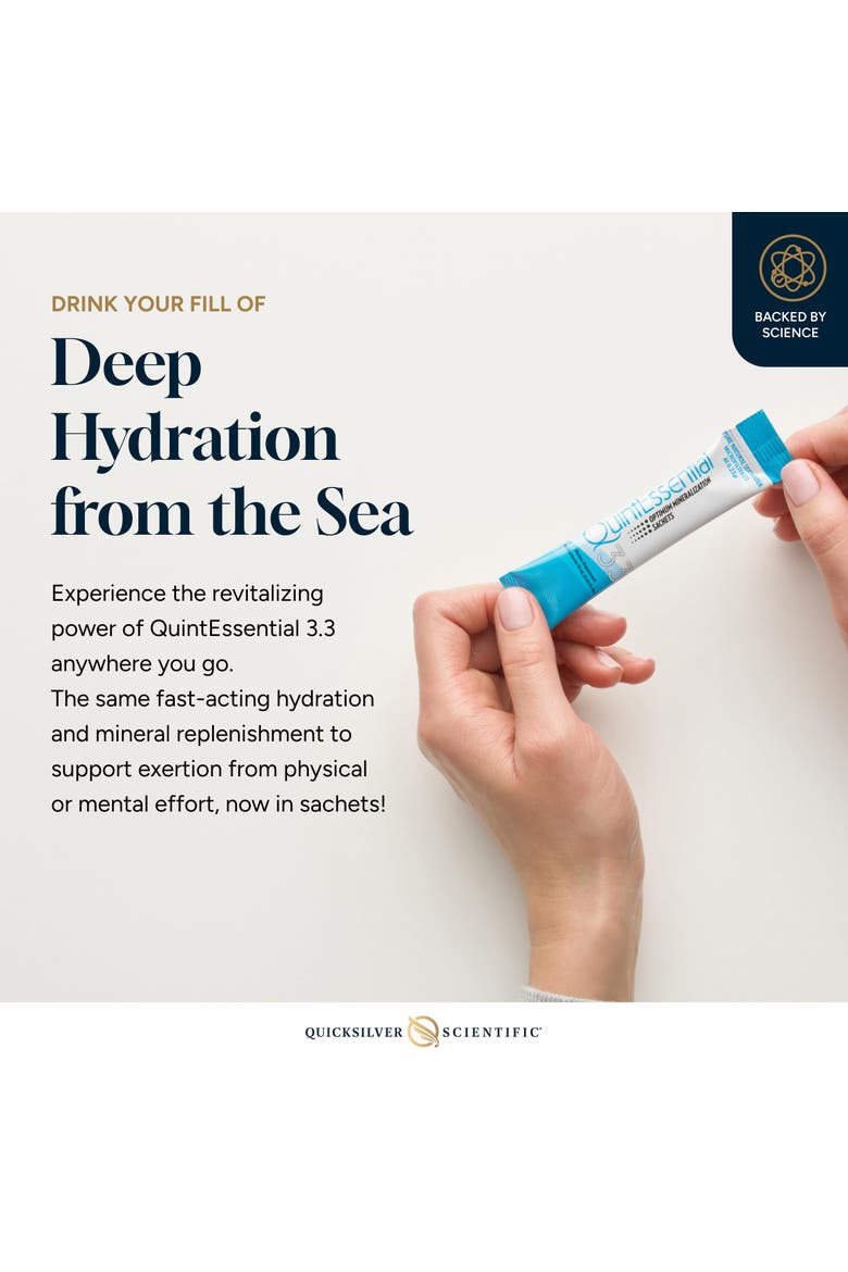 QuintEssential Hypertonic Filtered Sea Water Hydration Sachets, Alternate, color, None