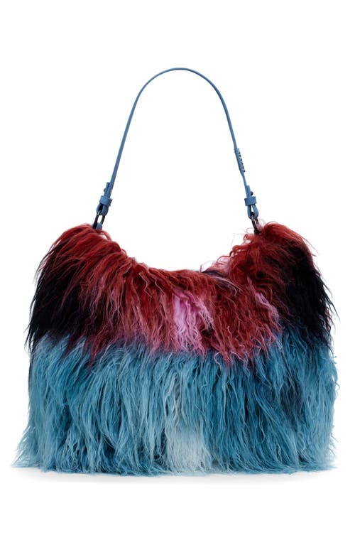 Desigual Fluffy Tote Bag In Blue