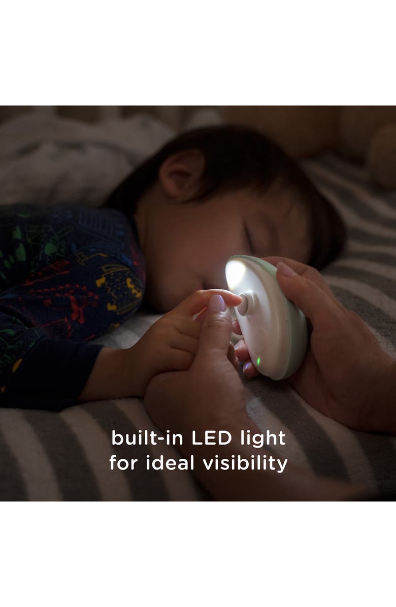 Olababy Rechargable Electric Baby Nail Trimmer, Alternate, color, White