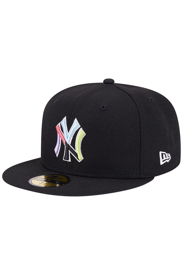 Men's New Era Black New York Yankees Multi-Color Pack 59FIFTY Fitted Hat, Alternate, color, Black