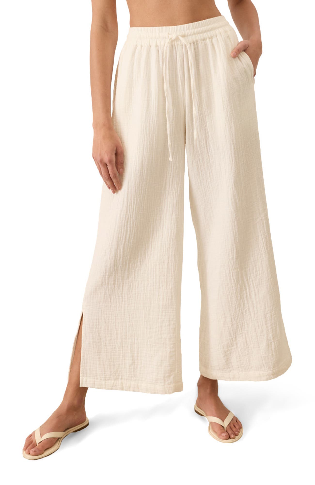Organic Cotton Coastal Double Gauze Pants - image 4