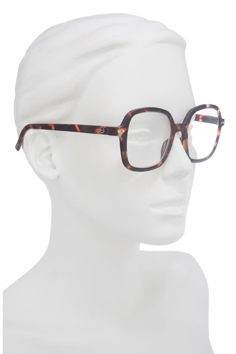 47mm Square Reading Glasses, Alternate, color, TORTOISE/CLEAR