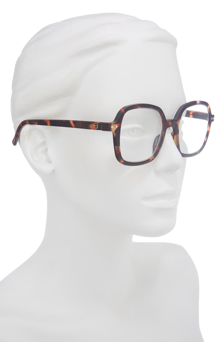IZIPIZI 47mm Square Reading Glasses, Alternate, color, Tortoise