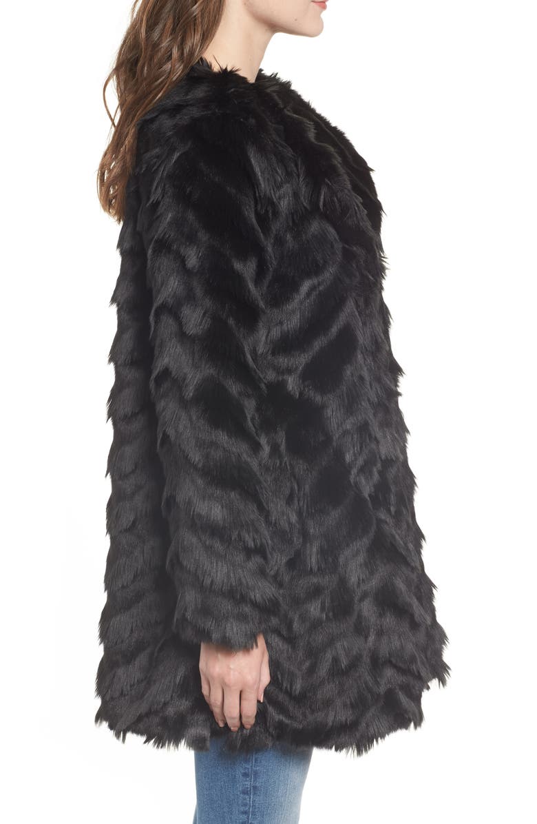 BB Dakota by Steve Madden BB Dakota It's All Happening Faux Fur Coat, Alternate, color, 