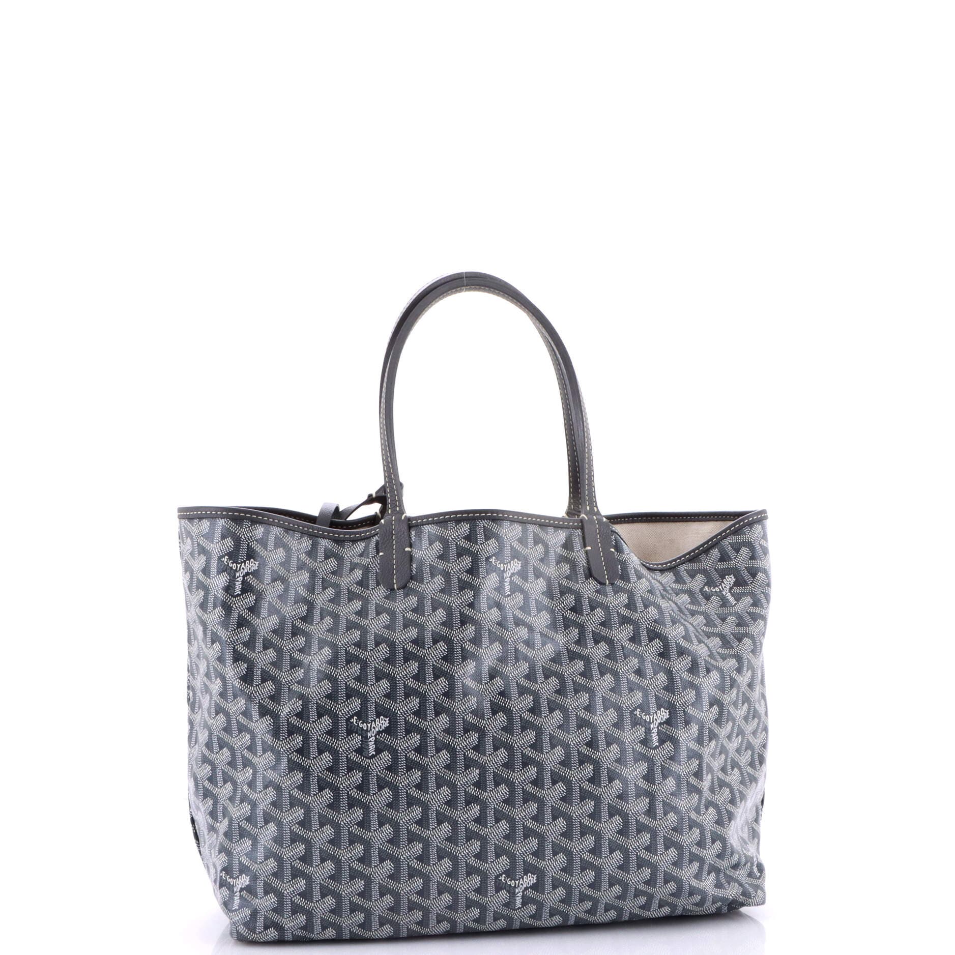 Pre-Owned Goyard Saint Louis Tote Coated Canvas PM, Alternate, color, Gray