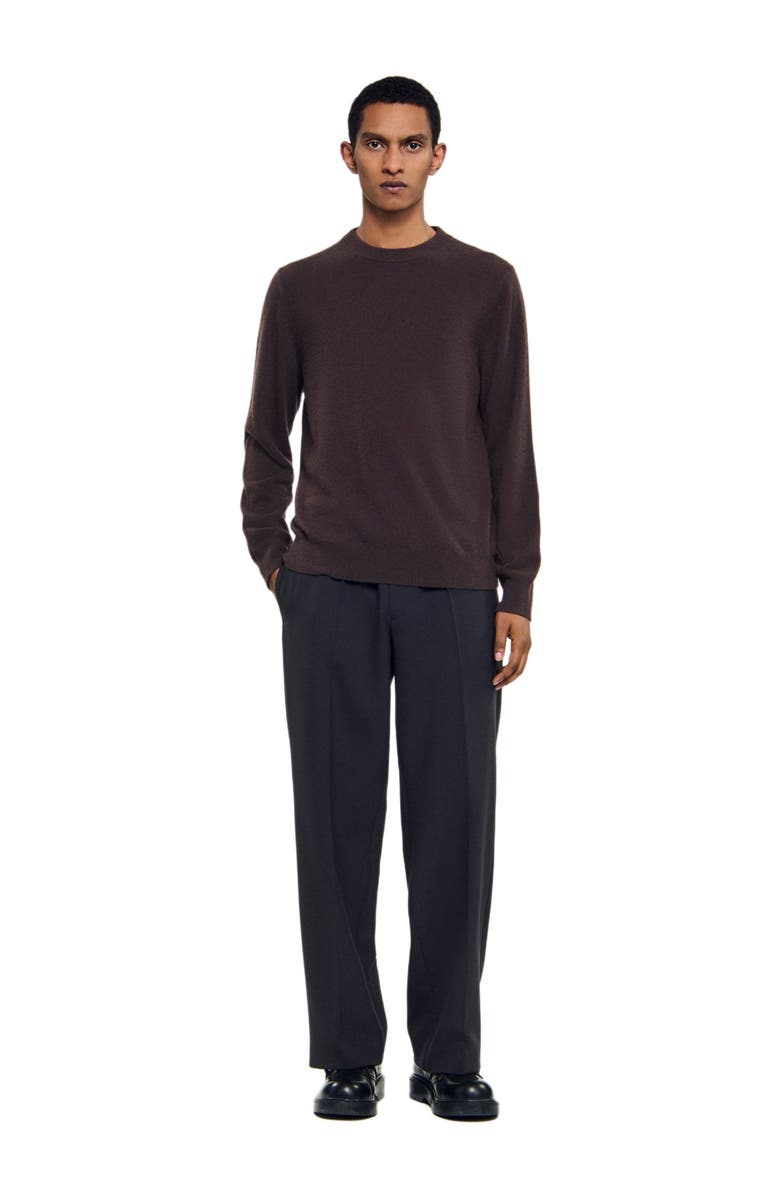 SANDRO Cashmere sweater, Main, color, Caramel