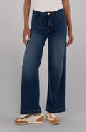 KUT from the Kloth Meg High Rise Patch Pocket Wide Leg Jeans