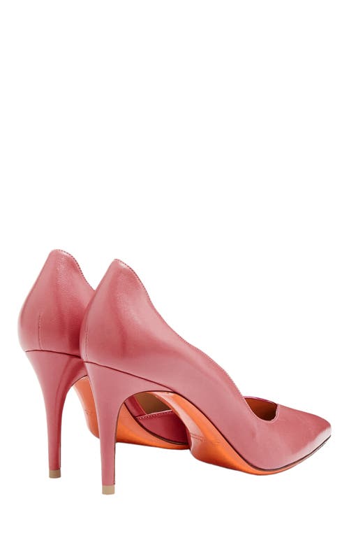 Santoni Leather High-heel Pump In Pink