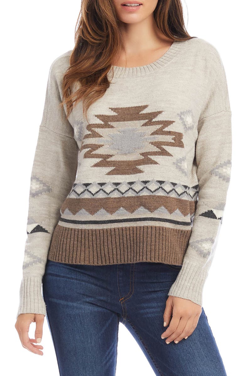 Karen Kane Southwest Pullover, Main, color, 