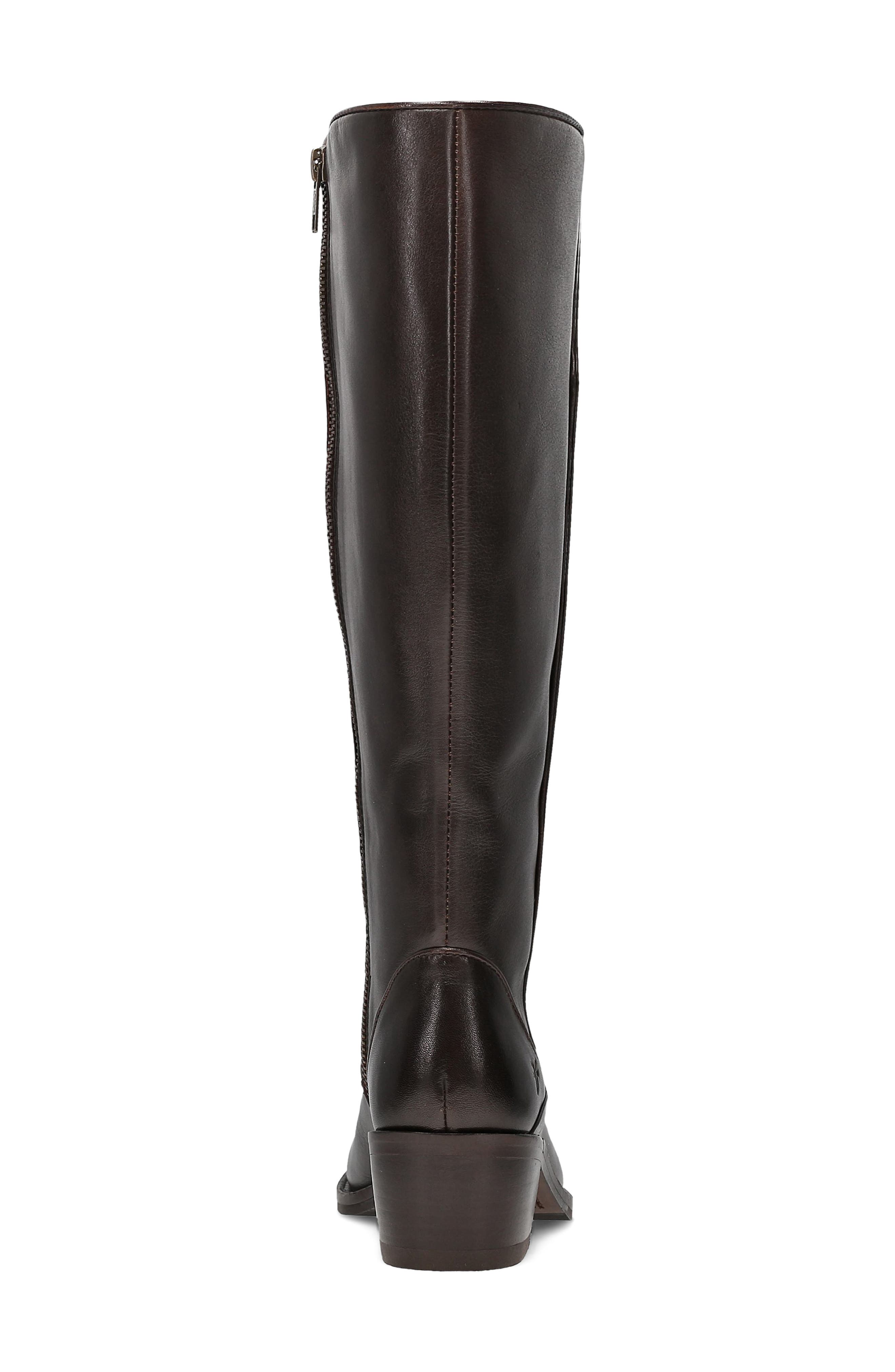 Carson 2 Piping Knee High Boot, Alternate, color, DARK BROWN