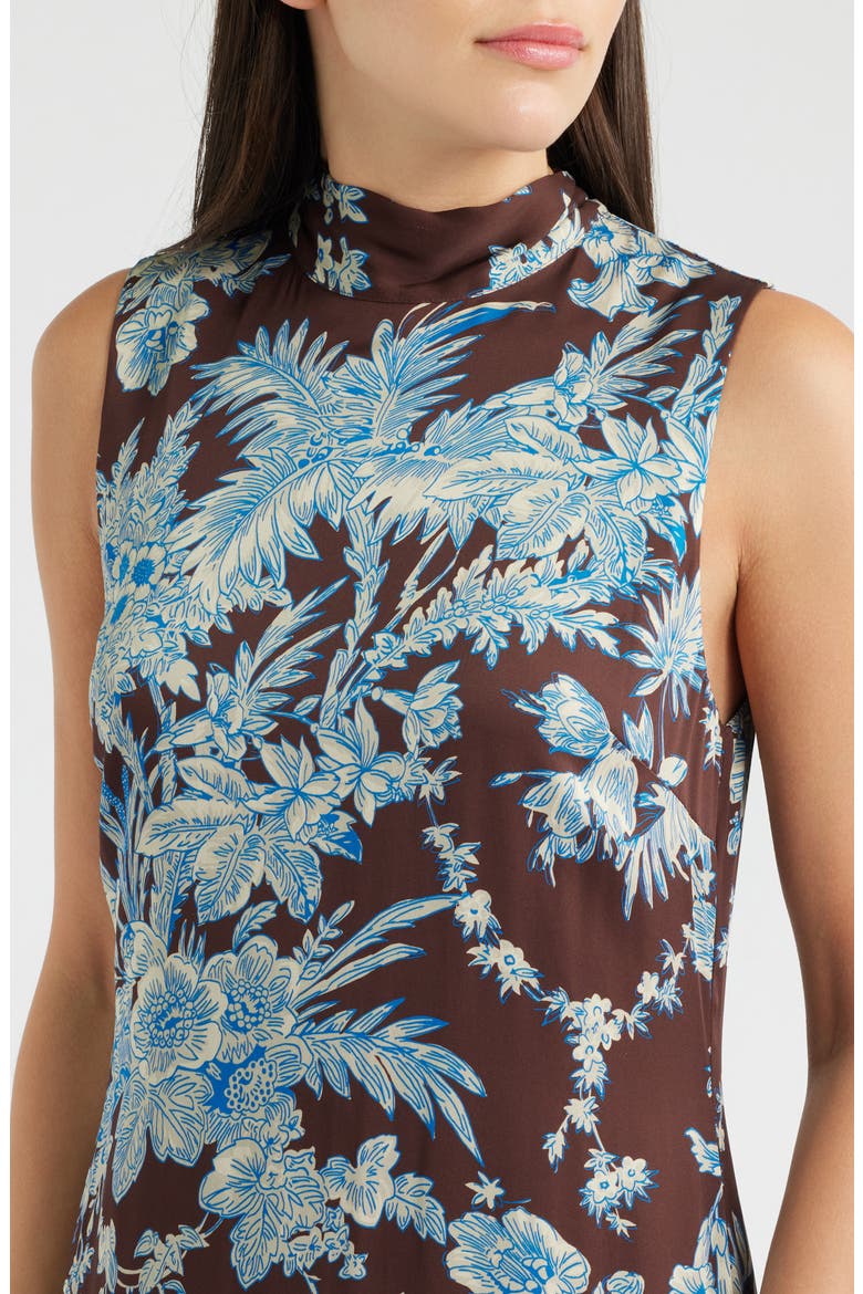 The Sonja Sleeveless A-Line Dress, Alternate, color, FLORAL EARTH PRINT