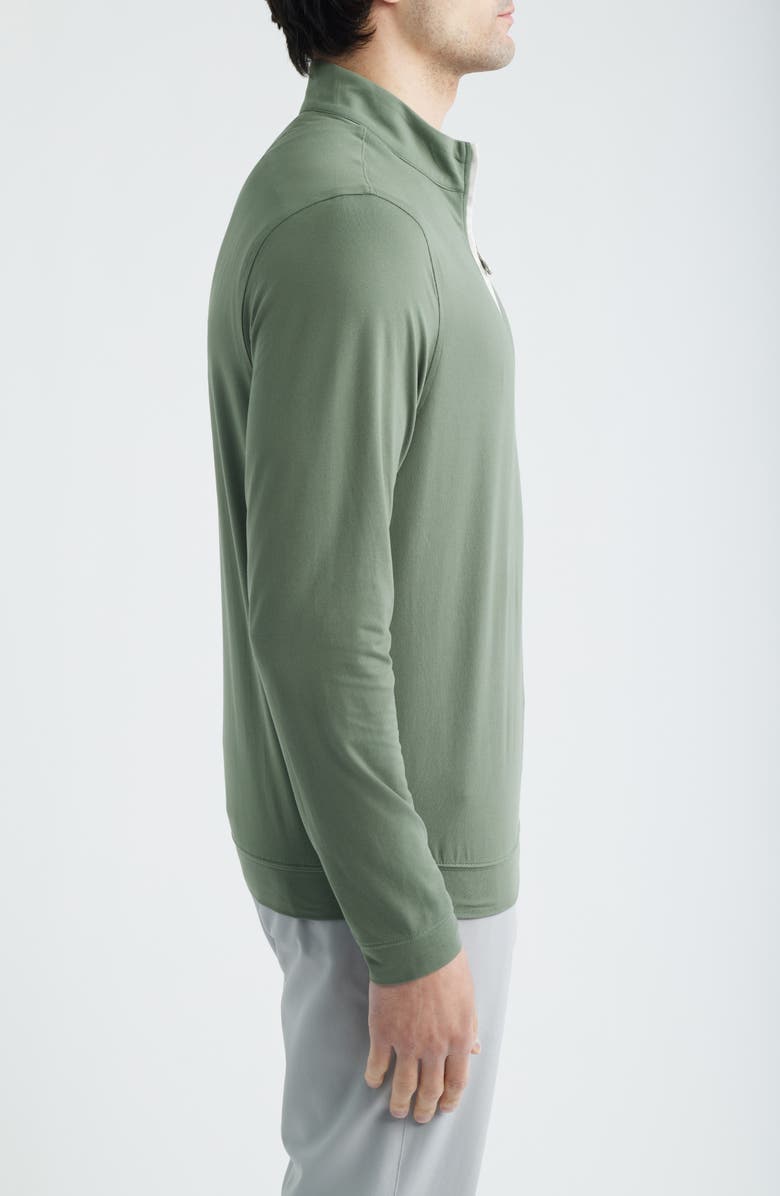 Scott Barber Solid Performance Quarter Zip Pullover, Alternate, color, Agave