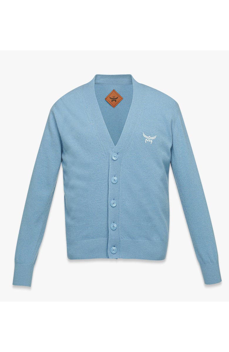 MCM Laurel Cardigan in Wool and Recycled Cashmere, Main, color, 