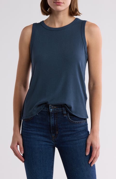 Fitted Ribbed Tank Top