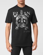 PHILIPP PLEIN T-Shirt Round Neck Ss Monsters With Crystals Men