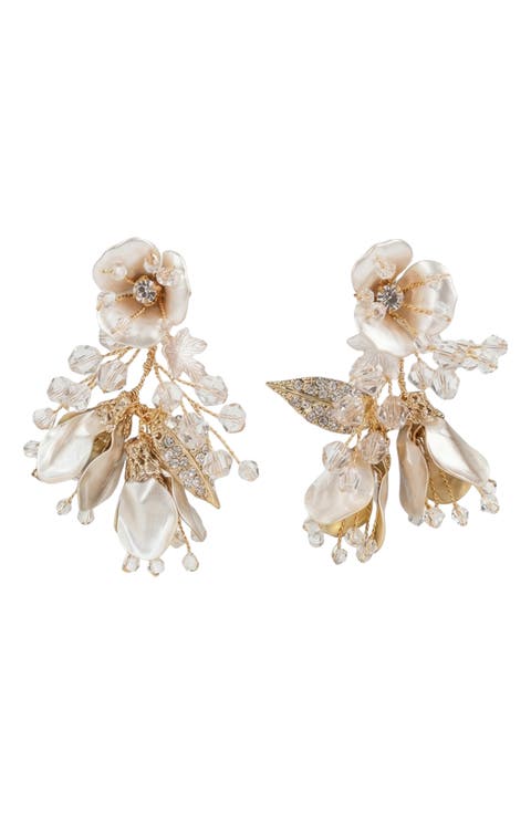 Falling Flowers Drop Earrings