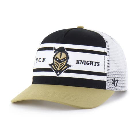 Youth '47 Black/Gold UCF Knights Super Stripe Hitch Adjustable Trucker Hat