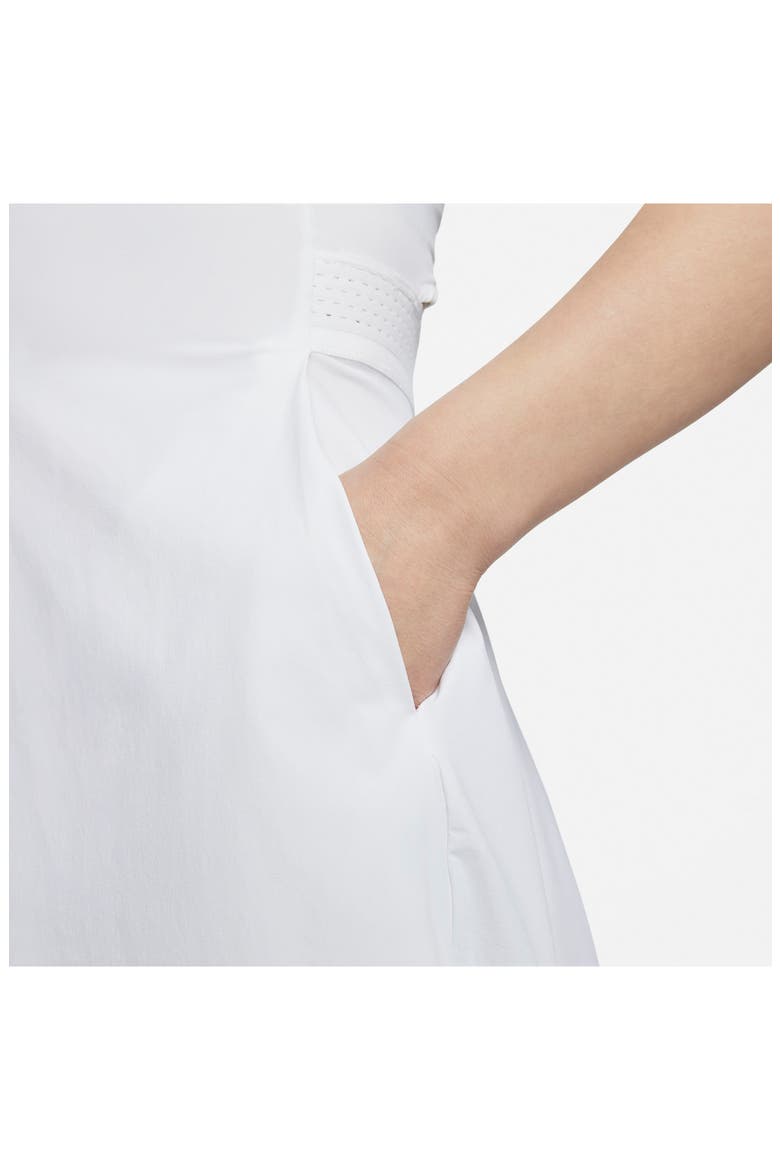 Club Dri-FIT Racerback Dress, Alternate, color, WHITE/ BLACK