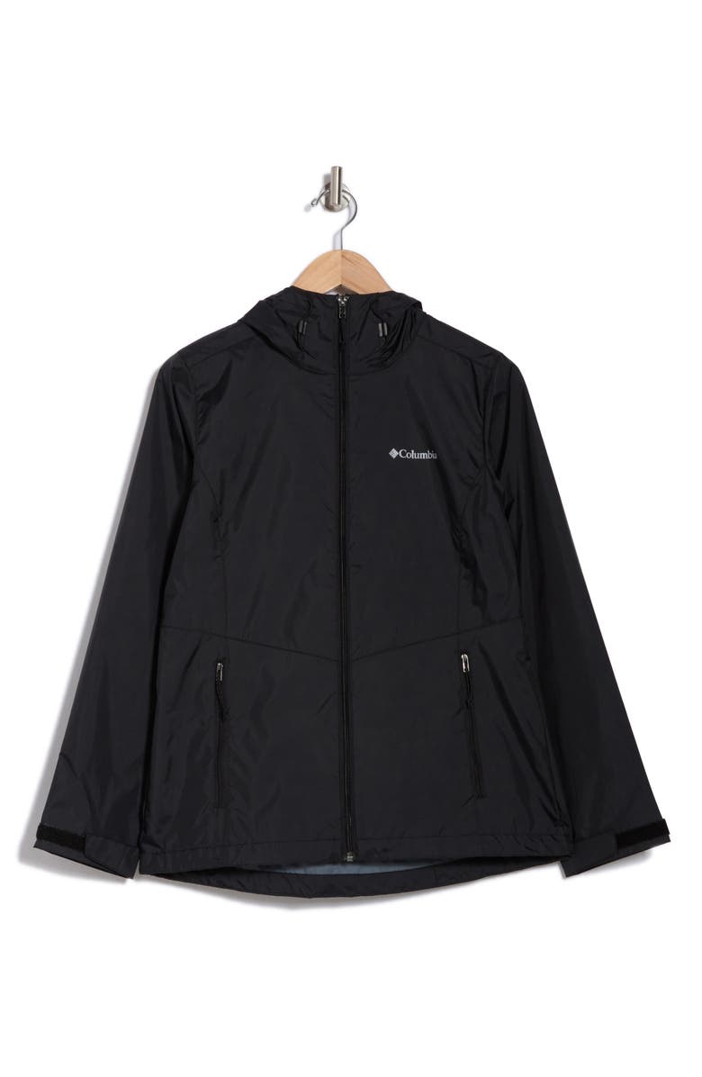 Columbia Sycamore Spring II Water Repellent Rain Jacket, Alternate, color, Black