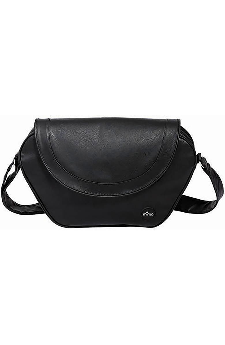 mima Trendy Faux Leather Diaper Bag, Main, color,