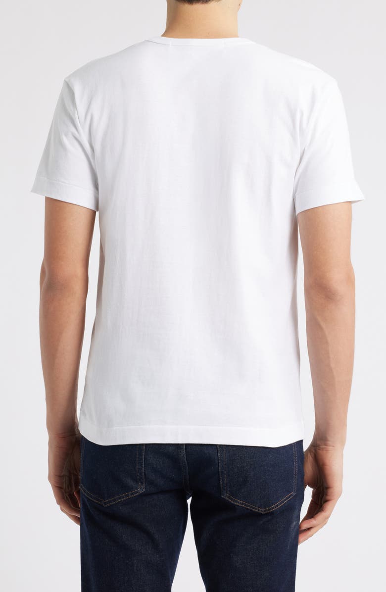 Comme des Garçons PLAY Many Hearts Graphic T-Shirt, Alternate, color, White