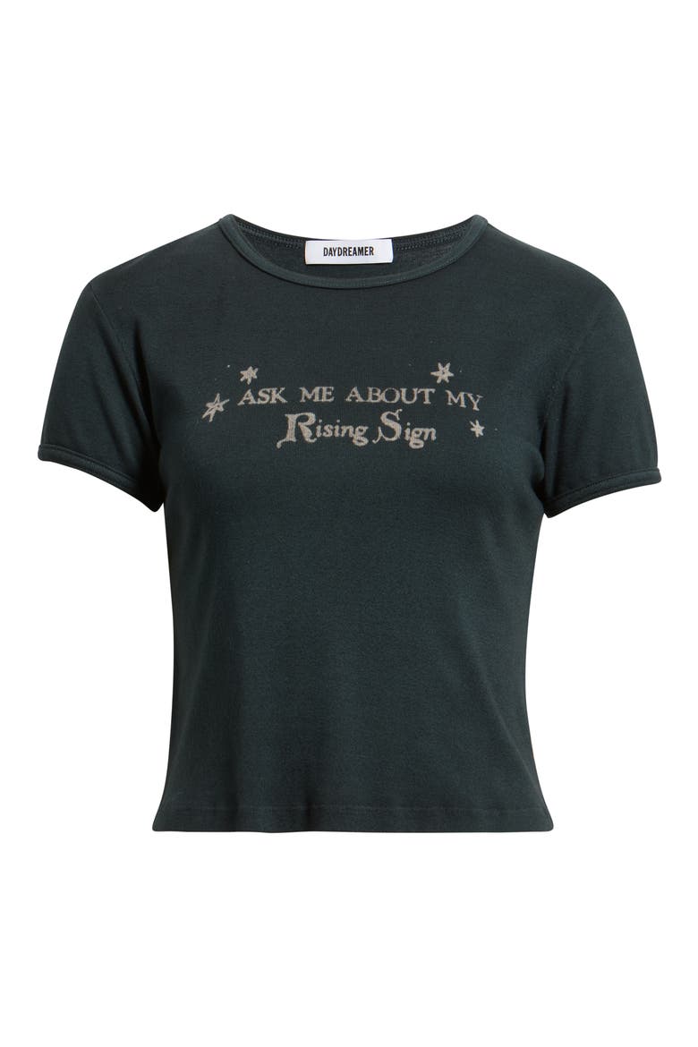 Rising Sign Slim Graphic Ringer Tee, Alternate, color, VINTAGE BLACK
