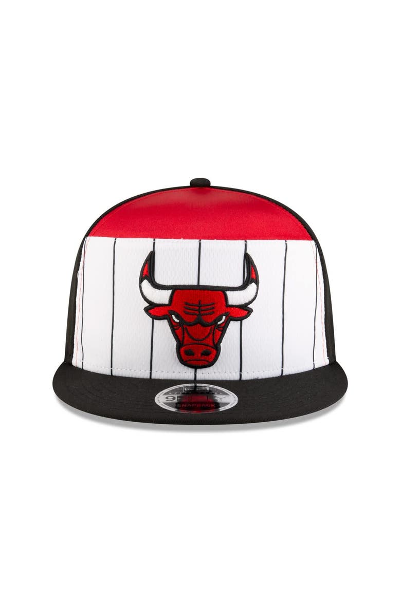 Men's New Era  White/Black Chicago Bulls 2025 NBA Tip Off Split Panel 9FIFTY Snapback Hat, Alternate, color, White
