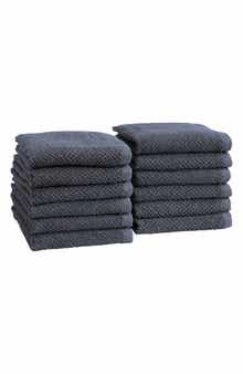 Cotton 12-Pack Textured Washcloths