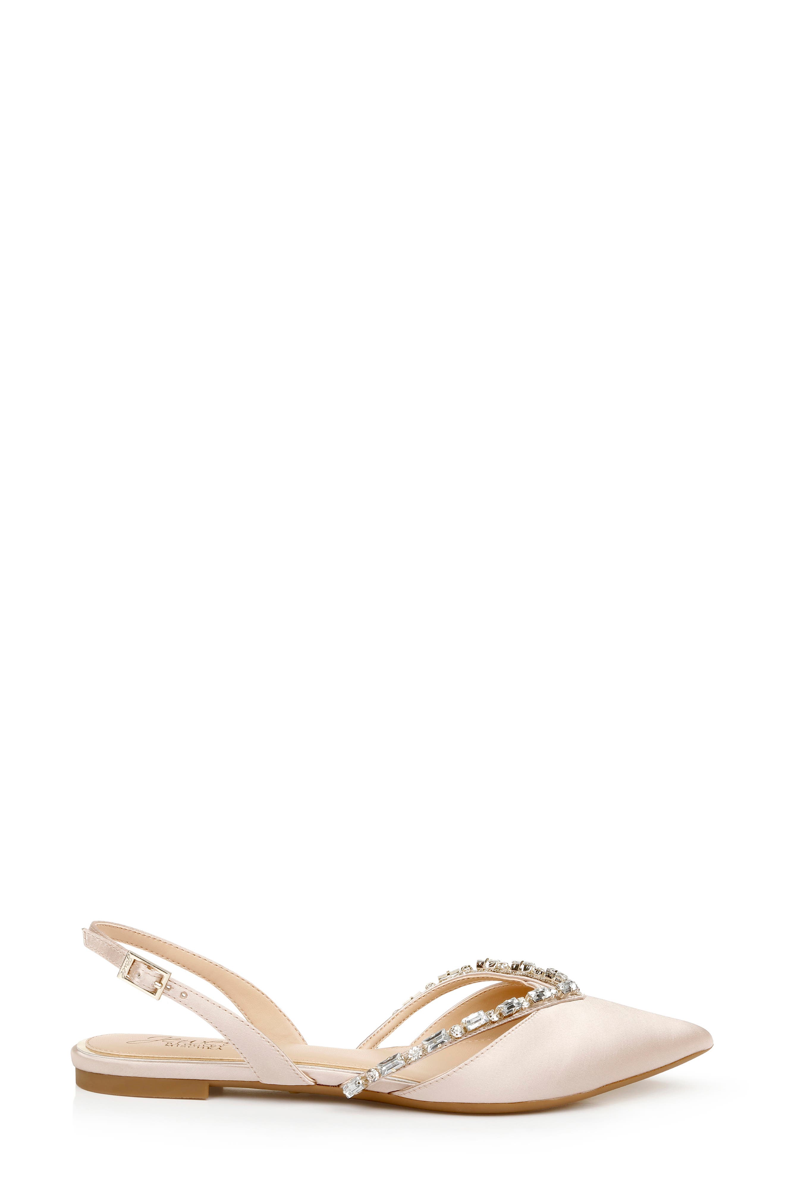 Camden Pointed Toe Slingback Flat, Alternate, color, CHAMPAGNE