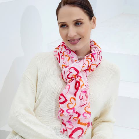Gilded Hearts Lightweight Scarf