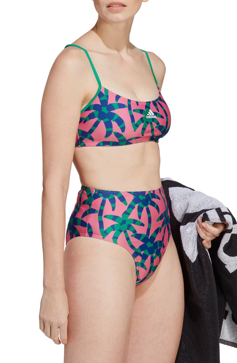 adidas x FARM Rio Two-Piece Swimsuit, Alternate, color, 