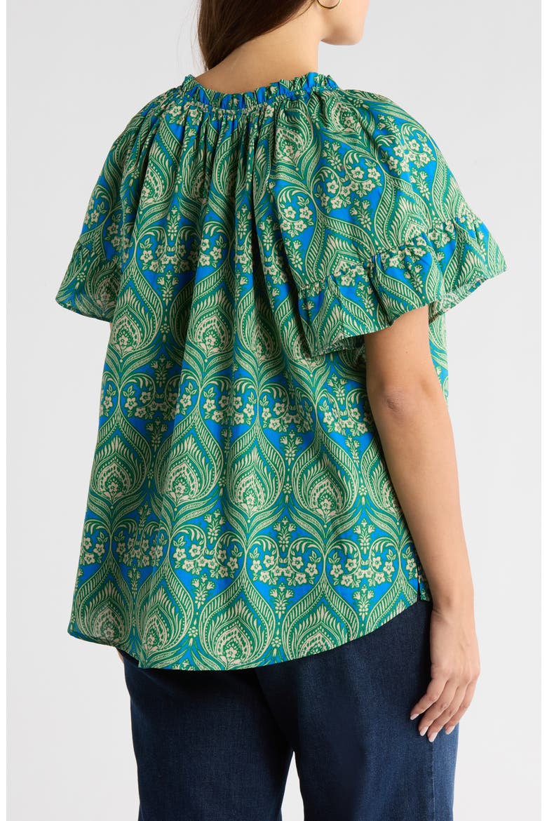 Nyra Print Top, Alternate, color, GREEN-BLUE-MUL