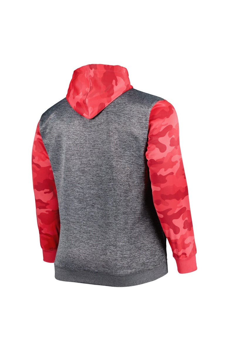 PROFILE Men's Charcoal Ohio State Buckeyes Camo Pullover Hoodie, Alternate, color,