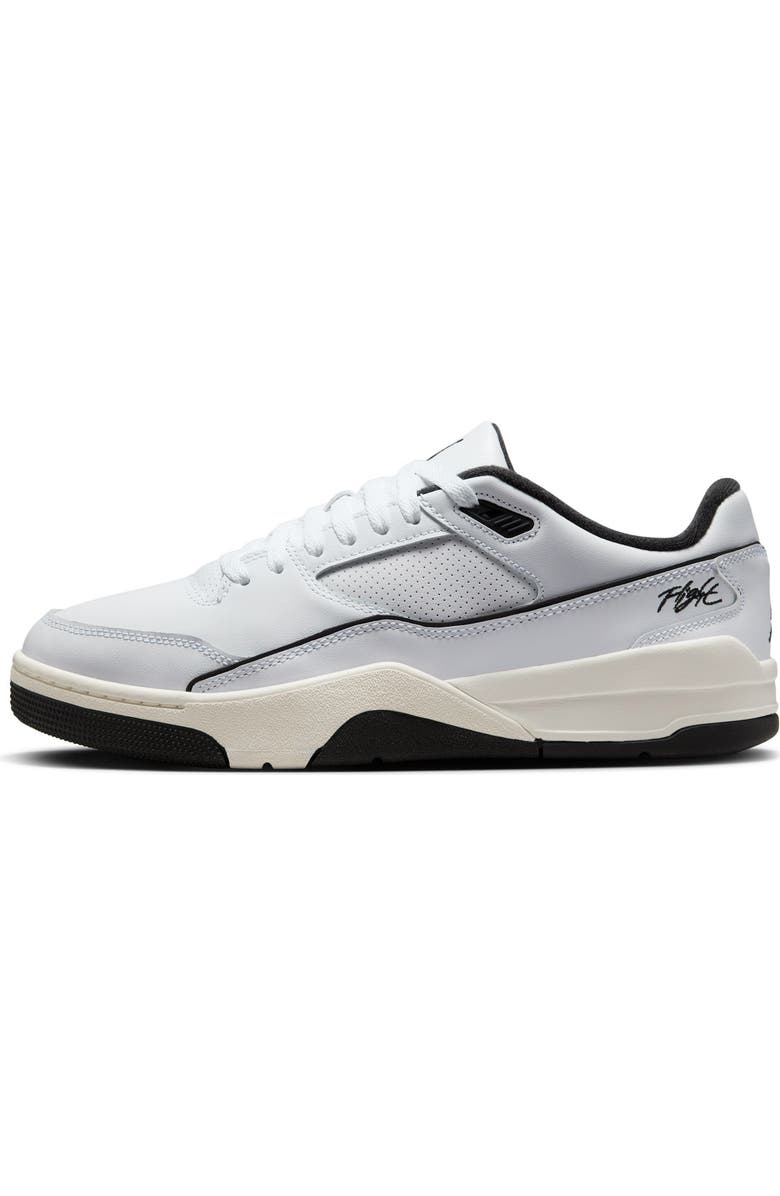 Jordan Flight Court Sneaker, Alternate, color, White/ Black/ Sail