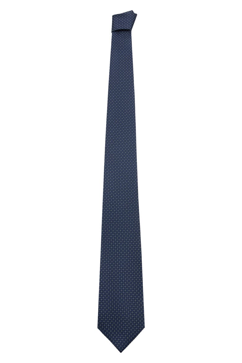 Silk Blend Tie, Alternate, color, NAVY