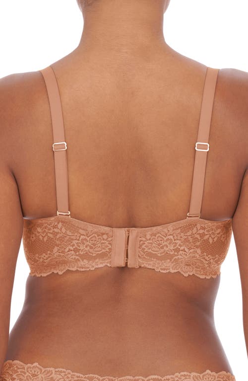 Natori Heavenly Lace Convertible Balconette Bra In Neutral