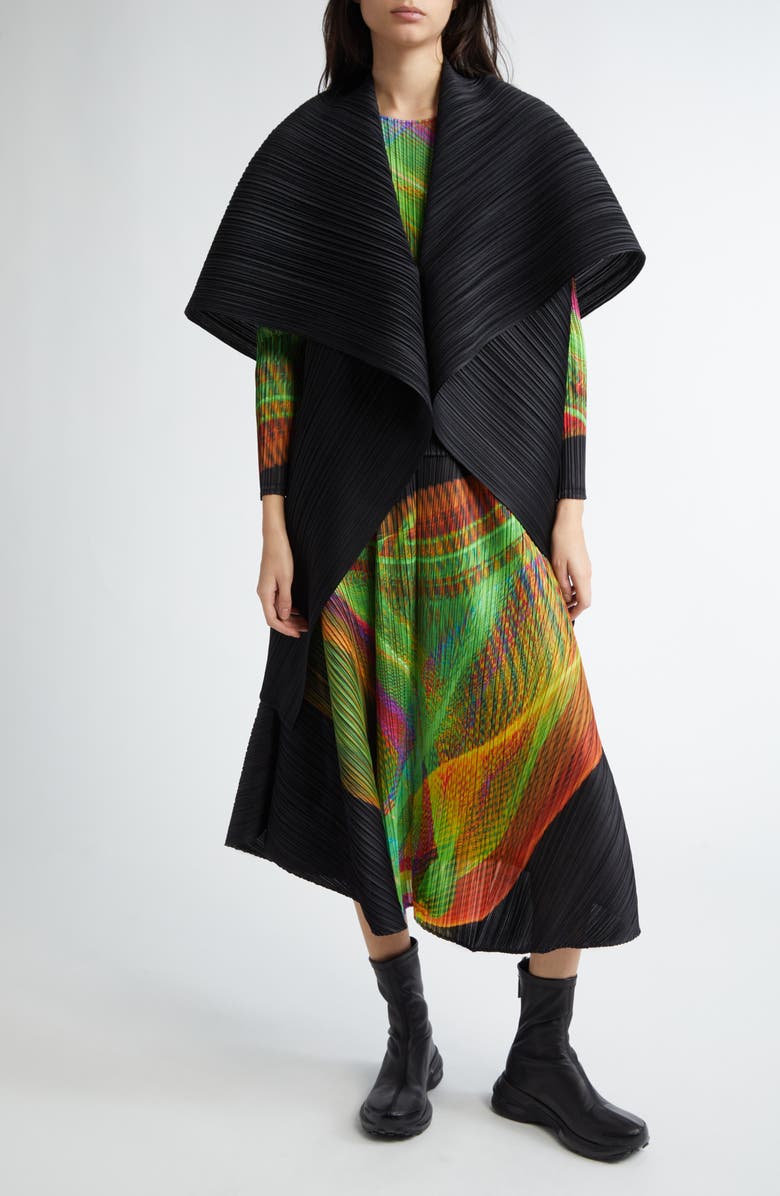 Pleats Please Issey Miyake Monthly Colors November Pleated Vest, Main, color,