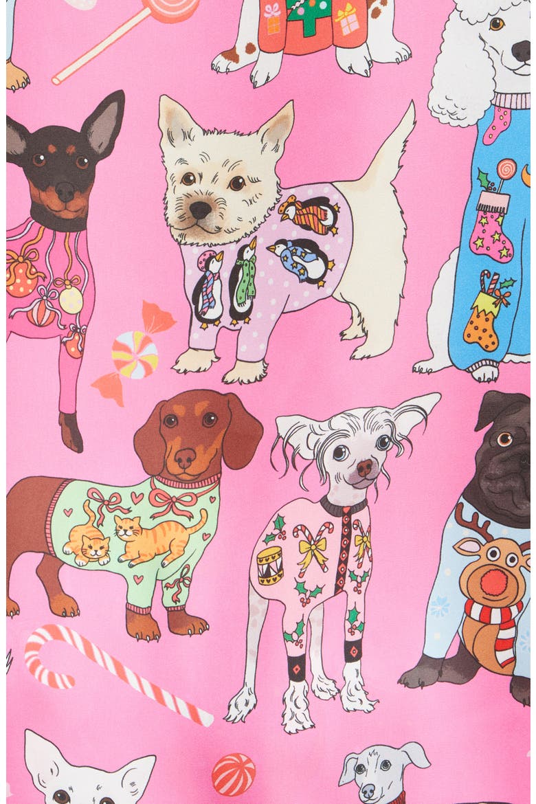 Christmas Sweater Dogs Pajamas, Alternate, color, PINK