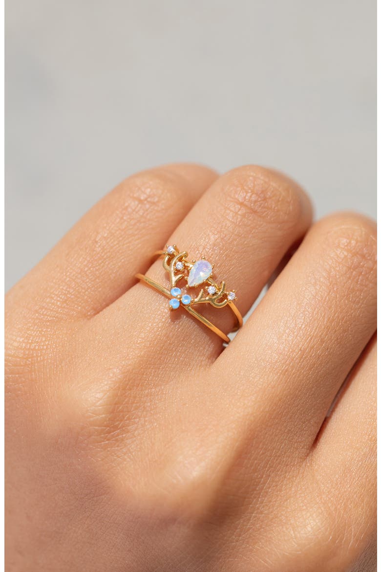 Harry Potter Patronus Ring, Alternate, color, GOLD