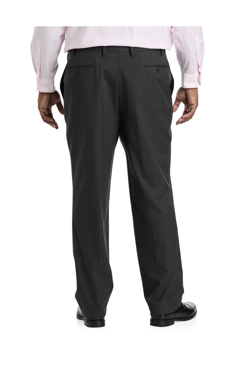 Tallia Windowpane Suit Pants, Alternate, color, Charcoal