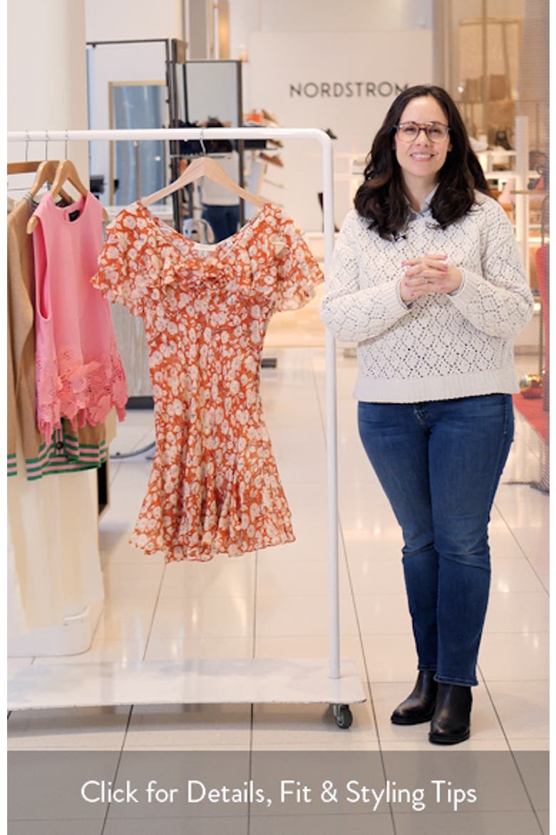 Alcida Floral Silk Minidress video