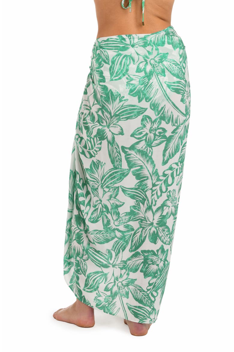 Batiki Cover-Up Pareo, Alternate, color, EUCALYPTUS