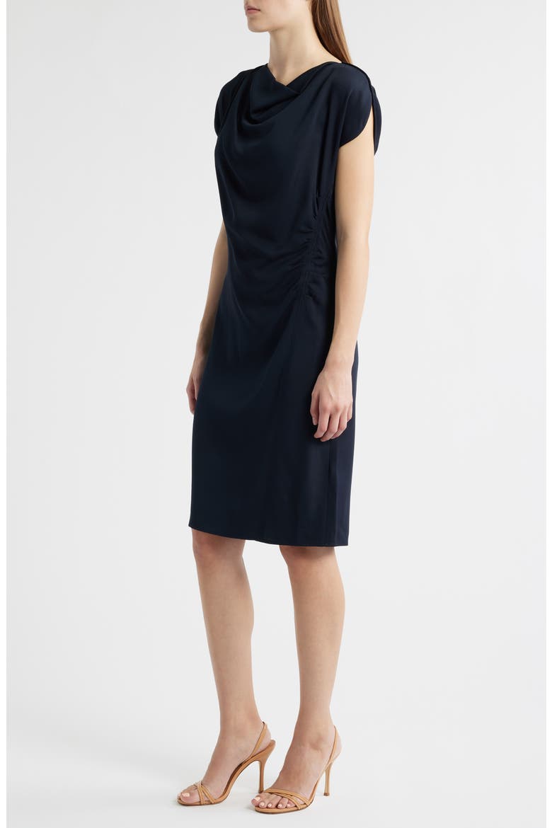 Devania Ruched Sheath Dress, Alternate, color, SKY CAPTAIN